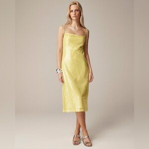 Anna October X J.Crew sequin slip dress